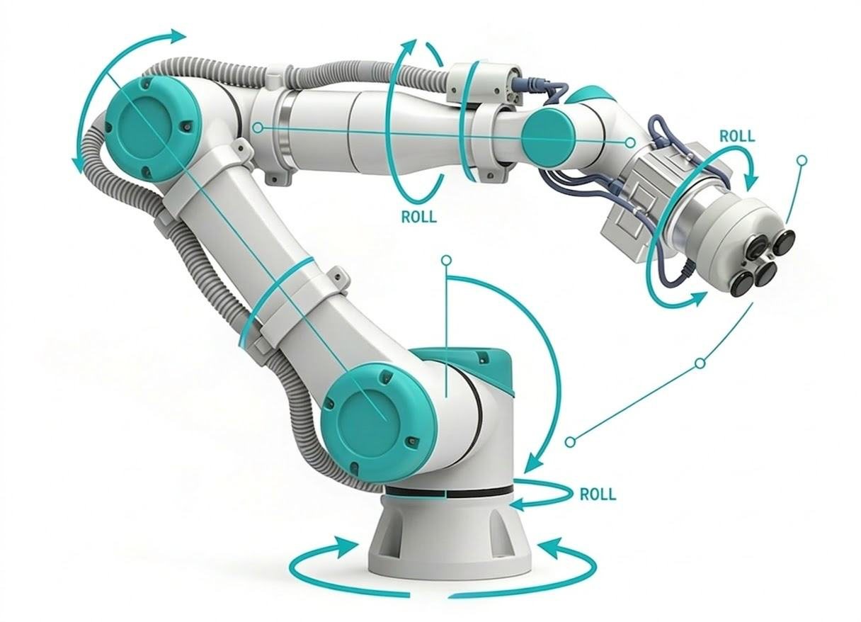 Helix Touch six-axis range of motion